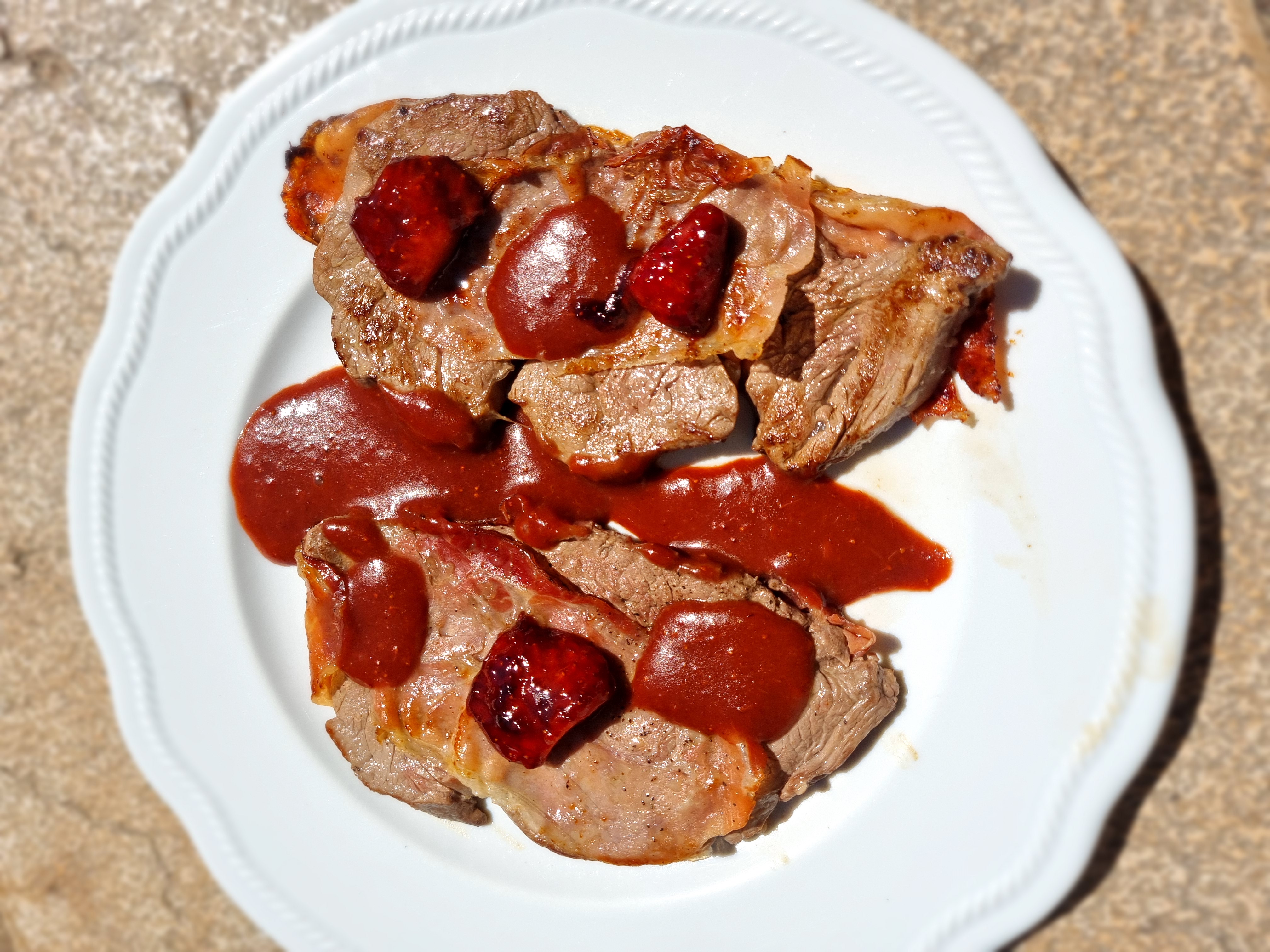 filetto alle fragole filetto alle fragole