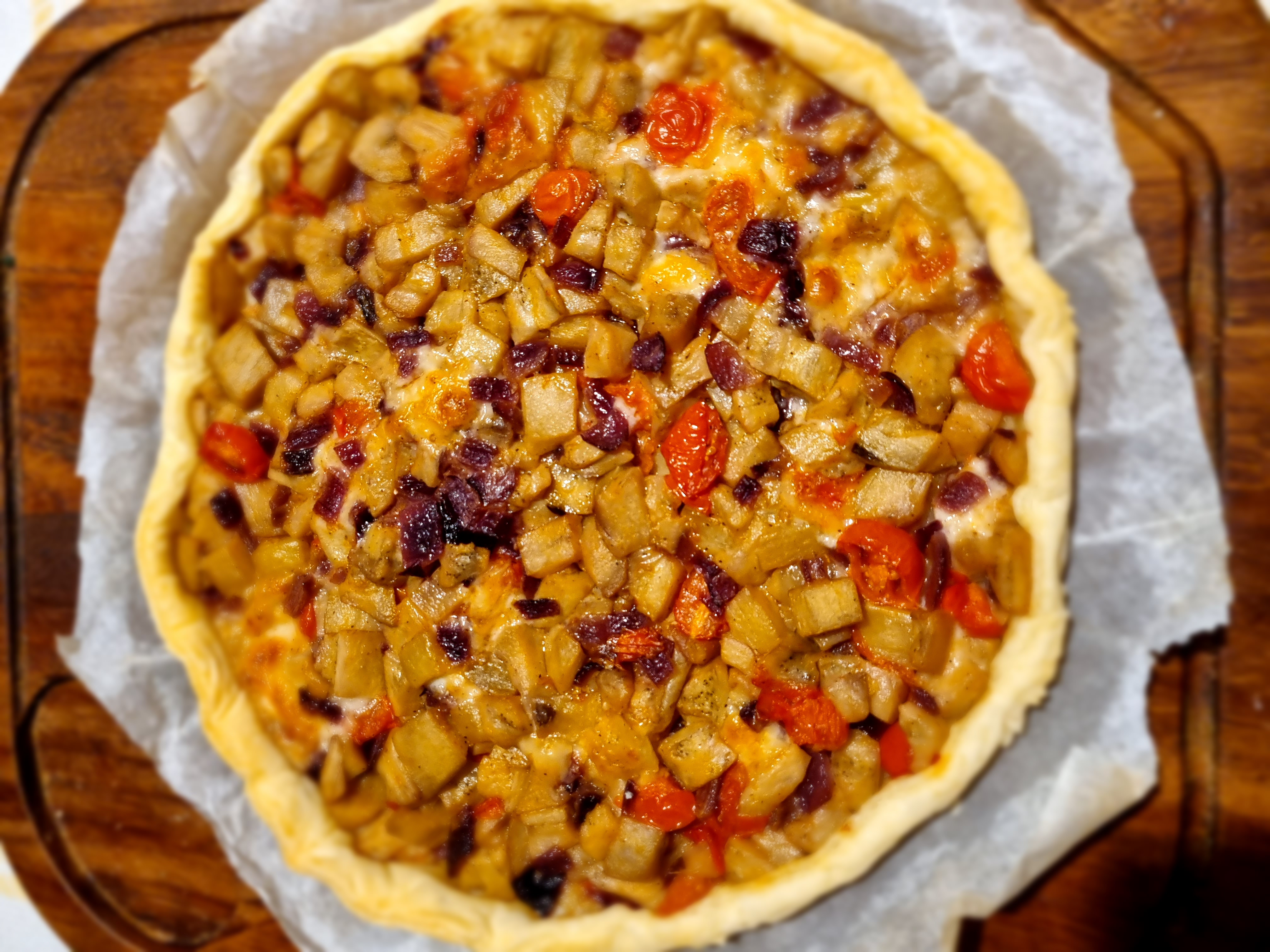 Torta melanzane e mozzarella